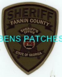 GEORGIA,A,FANNIN COUNTY SHERIFF SUBDUED 1